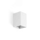 Настенный светильник Faro 40530 Lune Smooth White Square Wall Light 1xgu10
