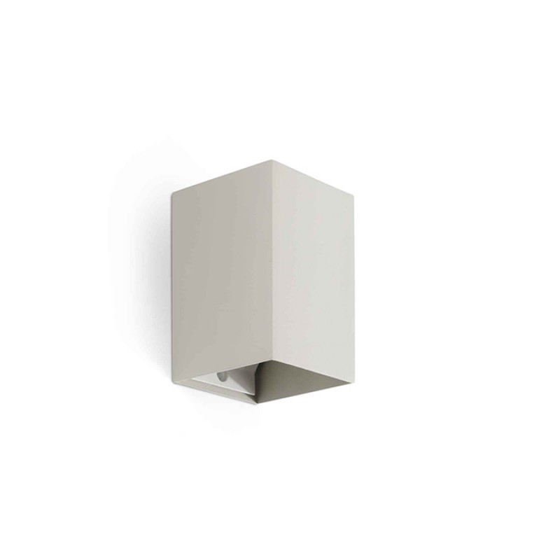 Настенный светильник Faro 40532 Lune Smooth Grey Square Wall Light 1xgu10