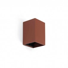 Настенный светильник Faro 40533 Lune Smooth Terracotta Square Wall Light 1xgu10
