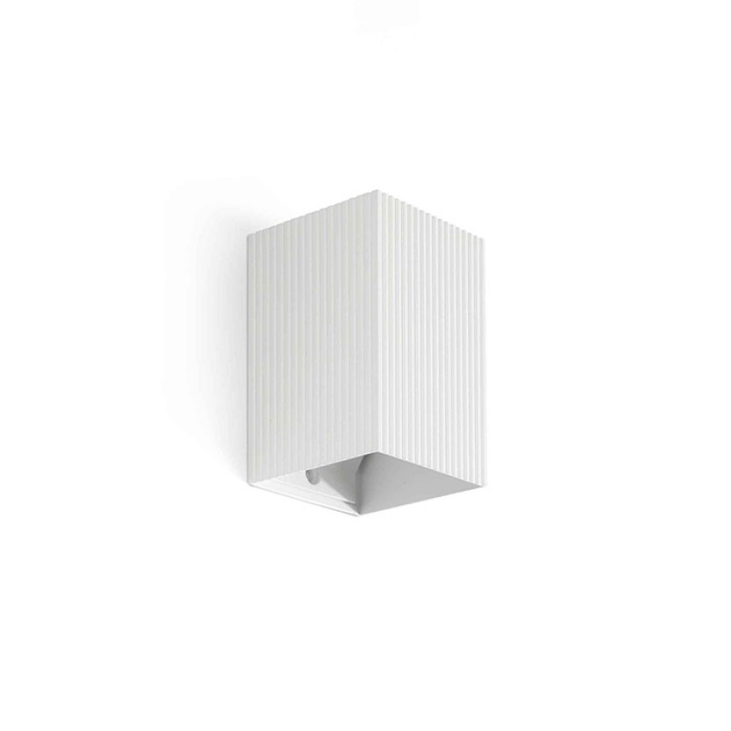 Настенный светильник Faro 40534 Lune Strutted White Square Wall Light 1xgu10