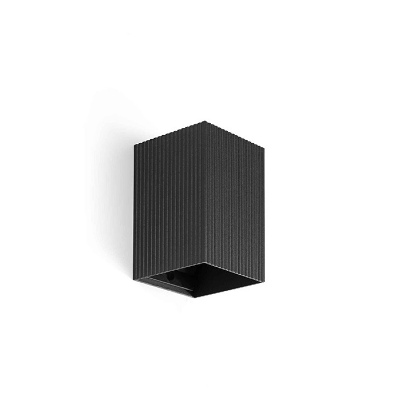 Настенный светильник Faro 40535 Lune Wall Light Square Black Strutted 1xgu10