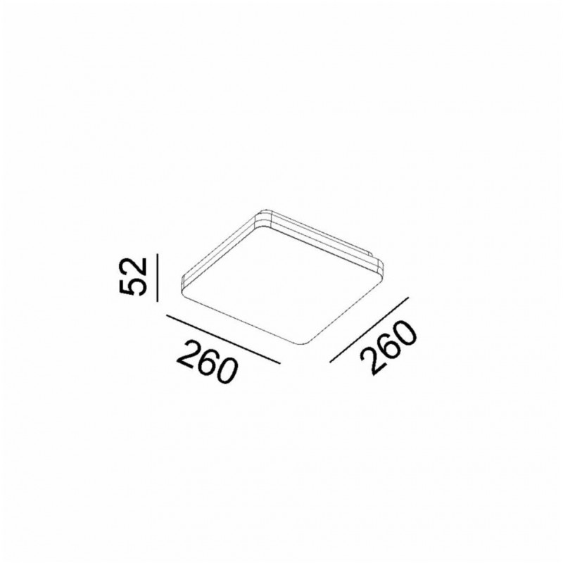 Потолочный светильник LTX 02.2626.24.930/940.WH Flat S2, 24 Вт, 1960 лм, 3000K/4000K