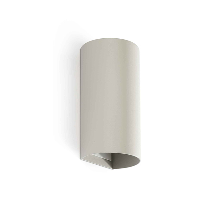 Настенный светильник Faro 40540 Sole Wall Light Round Grey Smooth 2xgu10
