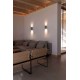 Настенный светильник Faro 40540 Sole Wall Light Round Grey Smooth 2xgu10