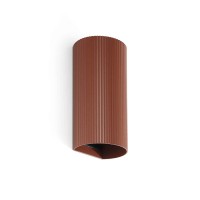 Настенный светильник Faro 40545 Sole Wall Light Round Terracotta Stribbed 2xgu10