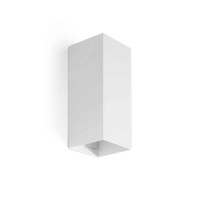 Настенный светильник Faro 40546 Lune Smooth White Sqared Wall Light 2xgu10