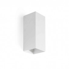 Настенный светильник Faro 40546 Lune Smooth White Sqared Wall Light 2xgu10