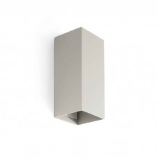 Настенный светильник Faro 40548 Lune Smooth Grey Squared Wall Light 2xgu10