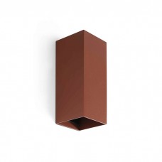 Настенный светильник Faro 40549 Lune Smooth Terracotta Squared Wall Light 2xgu10