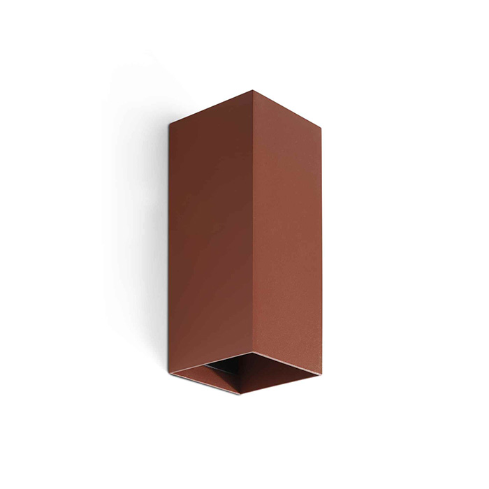 Настенный светильник Faro 40549 Lune Smooth Terracotta Squared Wall Light 2xgu10