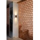 Настенный светильник Faro 40549 Lune Smooth Terracotta Squared Wall Light 2xgu10