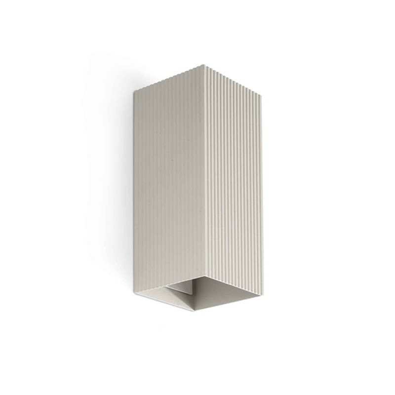 Настенный светильник Faro 40567 Lune Squared Grey Striped Wall Light 2xgu10