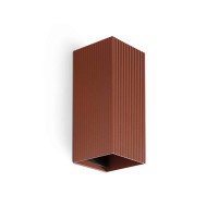 Настенный светильник Faro 40568 Lune Squared Terracotta Striped Wall Light 2xgu10