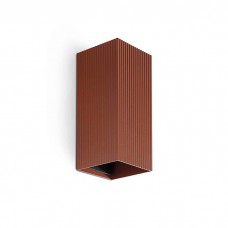 Настенный светильник Faro 40568 Lune Squared Terracotta Striped Wall Light 2xgu10