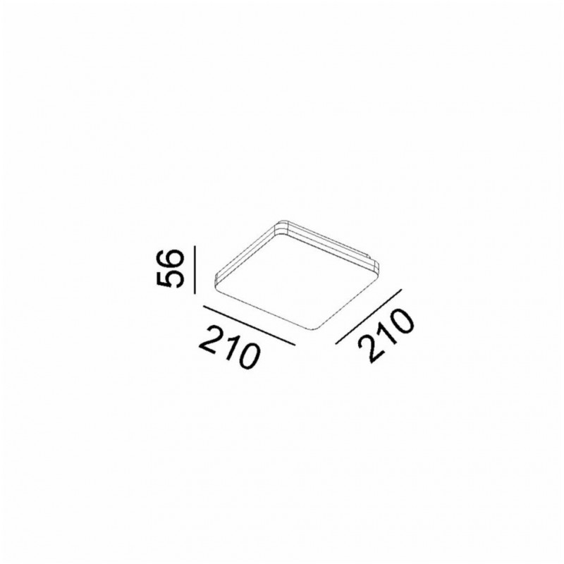 Потолочный светильник LTX 02.2121.15.930/940.WH Flat S1, 15 Вт, 1120 лм, 3000K/4000K