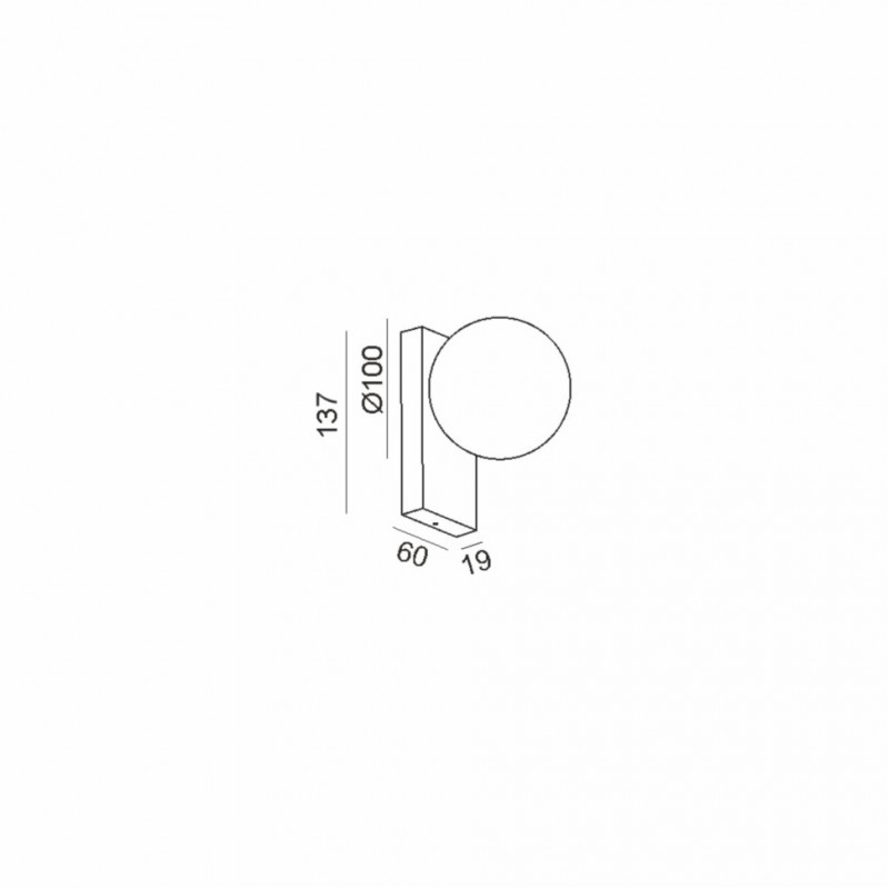 Бра - LTX 10.0613.4.930.BR Sfera Wall S, 4 Вт, 243 лм, 3000K