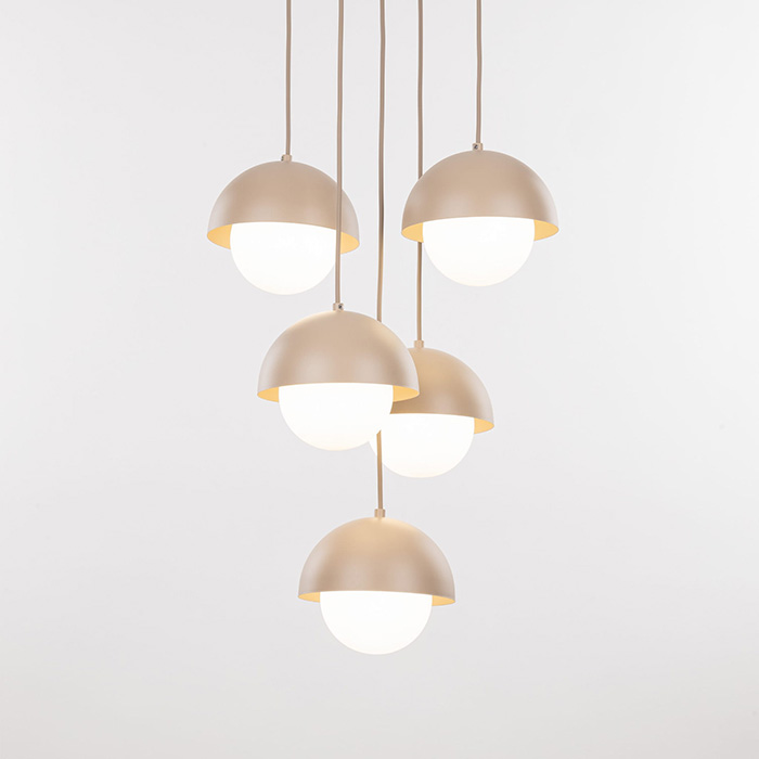 Підвісний світильник, люстра TK Lighting 10966 Bono G9 5x8W IP20 бежевий