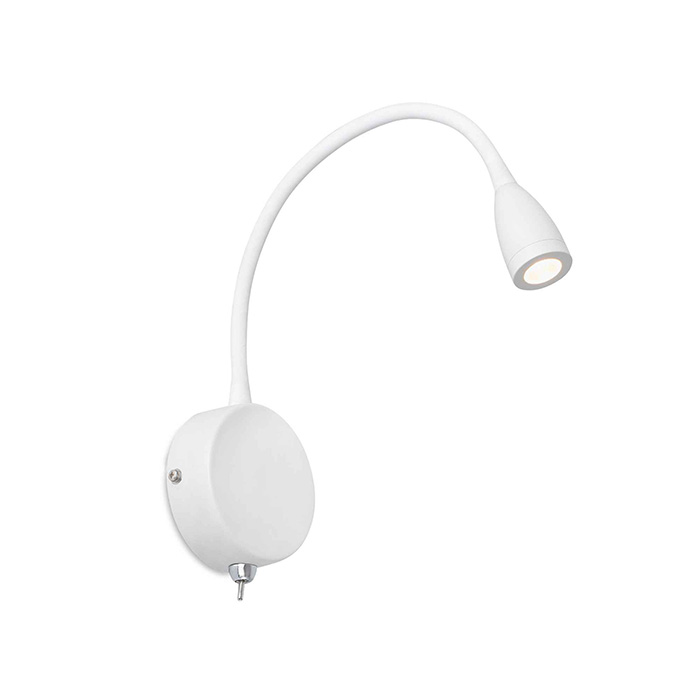 Бра - Faro 41019 LOKE White wall lamp, 3 Вт, 150 лм, 3000K