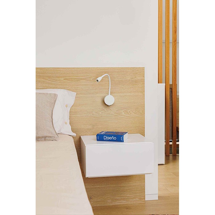 Бра - Faro 41019 LOKE White wall lamp, 3 Вт, 150 лм, 3000K