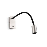 Бра - Faro 41026 LESER Satin nickel wall lamp reader, 5 Вт, 300 лм, 3000K