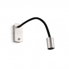 Бра - Faro 41026 LESER Satin nickel wall lamp reader, 5 Вт, 300 лм, 3000K