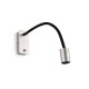 Бра - Faro 41026 LESER Satin nickel wall lamp reader, 5 Вт, 300 лм, 3000K