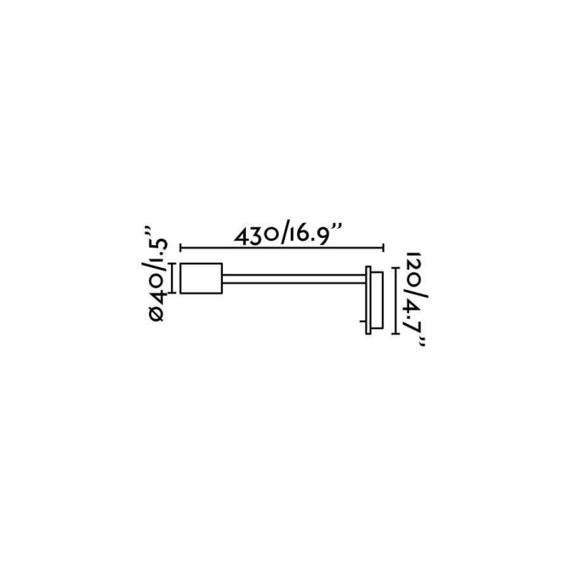 Бра - Faro 41026 LESER Satin nickel wall lamp reader, 5 Вт, 300 лм, 3000K