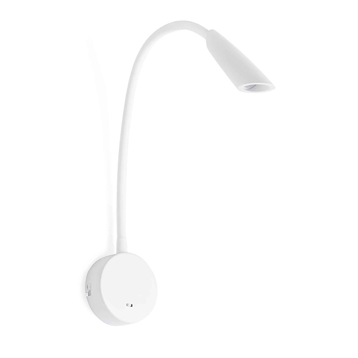 Бра - Faro 41031 BOKEN White wall lamp reader, 3 Вт, 150 лм, 3000K