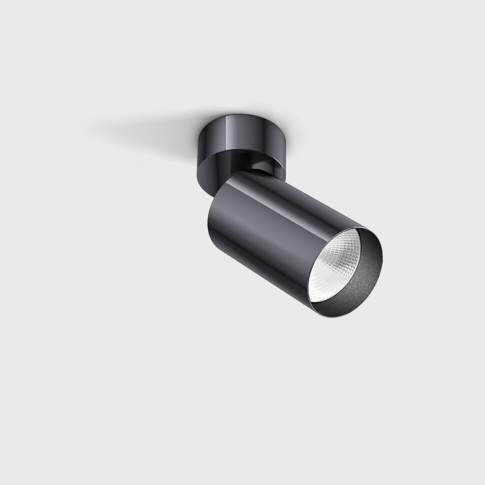 Світильник накладний стельовий LTX TUB M SA 90, D52mm, H140mm, LED 9W 4000K, diamond black (02.0591.9.940.DB)