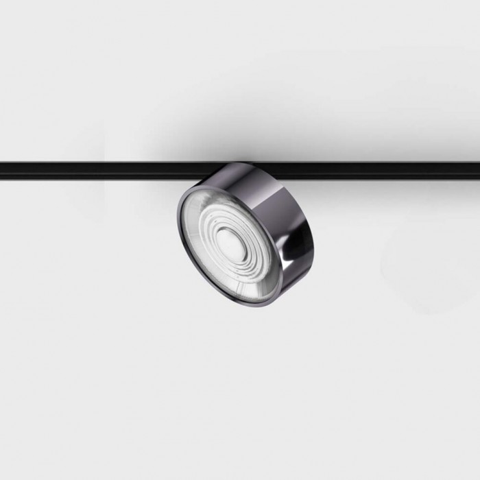 Светильник LTX IN_LINE SOL, D95mm, H33mm, LED 10.8W, 3000К, черный/diamond black (06.9533.14.930.BK + SOL RING DIAMOND BLACK)