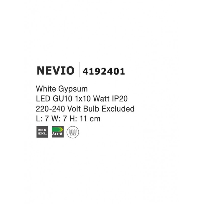 Точковий світильник Nova Luce 4192401 Nevio
