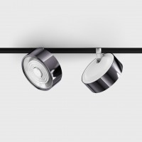 Магнітний трековий світильник LTX 06.9533.14.940.WH + SOL RING DIAMOND BLACK In_Line Sol, 10.8 Вт, 1320 лм, 4000K