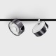 Магнітний трековий світильник LTX 06.9533.14.940.WH + SOL RING DIAMOND BLACK In_Line Sol, 10.8 Вт, 1320 лм, 4000K