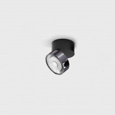 Потолочный светильник LTX SOL SURF MINI, D75mm, H70mm, LED 7W, 4000K, черный/diamond black (02.7526.7.940.BK/DB)