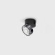 Потолочный светильник LTX SOL SURF MINI, D75mm, H70mm, LED 7W, 4000K, черный/diamond black (02.7526.7.940.BK/DB)