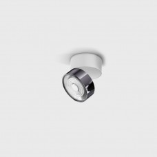 Потолочный светильник LTX SOL SURF MINI, D75mm, H70mm, LED 7W 3000K, белый/diamond black (02.7526.7.930.WH/DB)