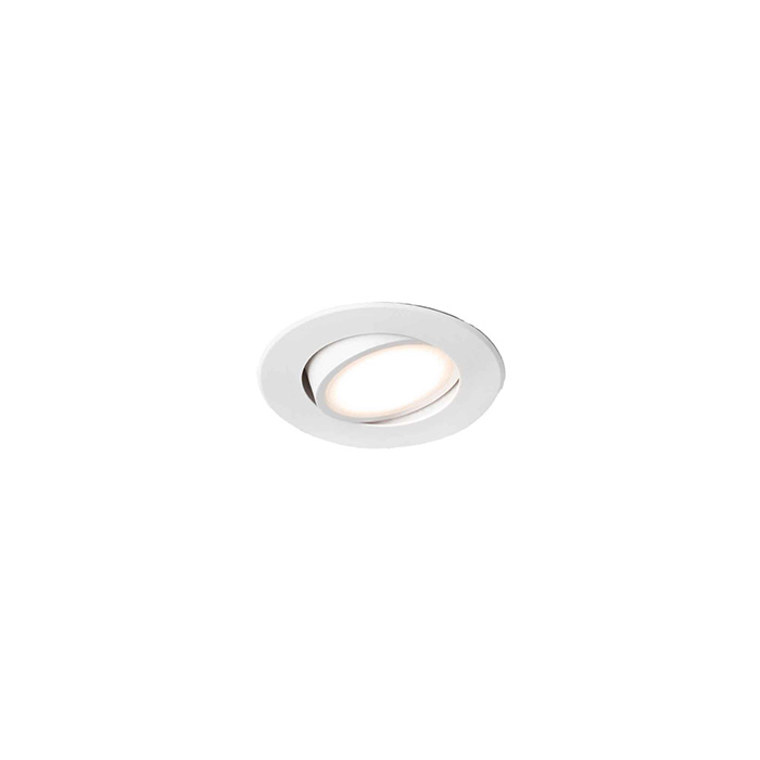 Точечный светильник Faro 42921 KOI White orientable recessed lamp, 6 Вт, 400 лм, 3000K