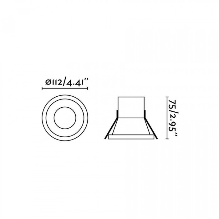Точечный светильник Faro 42928 SON 112 White recessed lamp 8W warm light, 8 Вт, 580 лм, 2700K Точечный светильник Faro 42928 SON 112 White recessed lamp 8W warm light, 8 Вт, 580 лм, 2700K