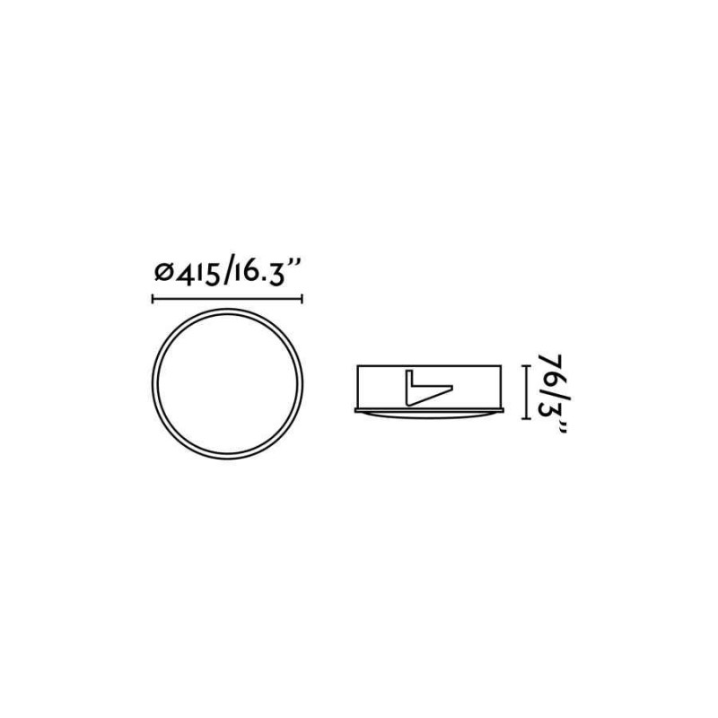 Потолочный светильник Faro 42931 LUAN White recessed lamp 40W warm light, 40 Вт, 3200 лм, 3000K