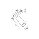 Светильник прожекторный LTX IN_LINE TUB MA 140 TW, D52mm, H140mm, LED 18W, TW DIM: 2700K(1140Lm)-6500K(1386Lm), 48V DС, IP20, белый (06.0514.1).