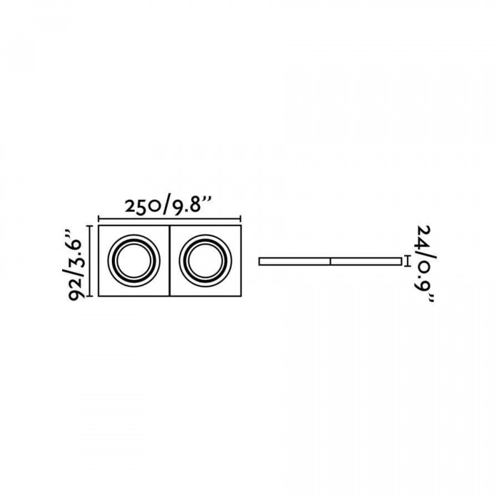 Точечный светильник Faro 43397 Radon RCT White recessed lamp