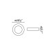 Точковий світильник Faro 43399 Neon R White recessed lamp