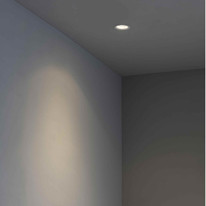 Точечный светильник Faro 43399 Neon R White recessed lamp