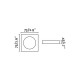 Точковий світильник Faro 43400 Neon SQ White recessed lamp