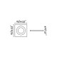 Точечный светильник Faro 43402 Argon SQ White recessed lamp