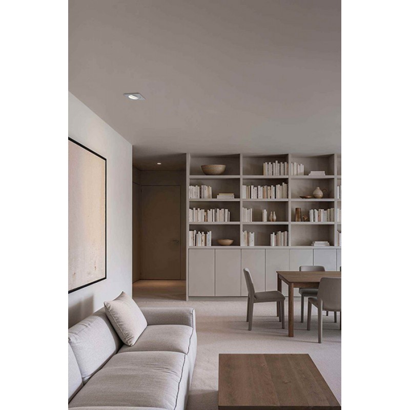 Точечный светильник Faro 43402 Argon SQ White recessed lamp