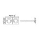 Точковий світильник Faro 43403 Argon RCT White recessed lamp