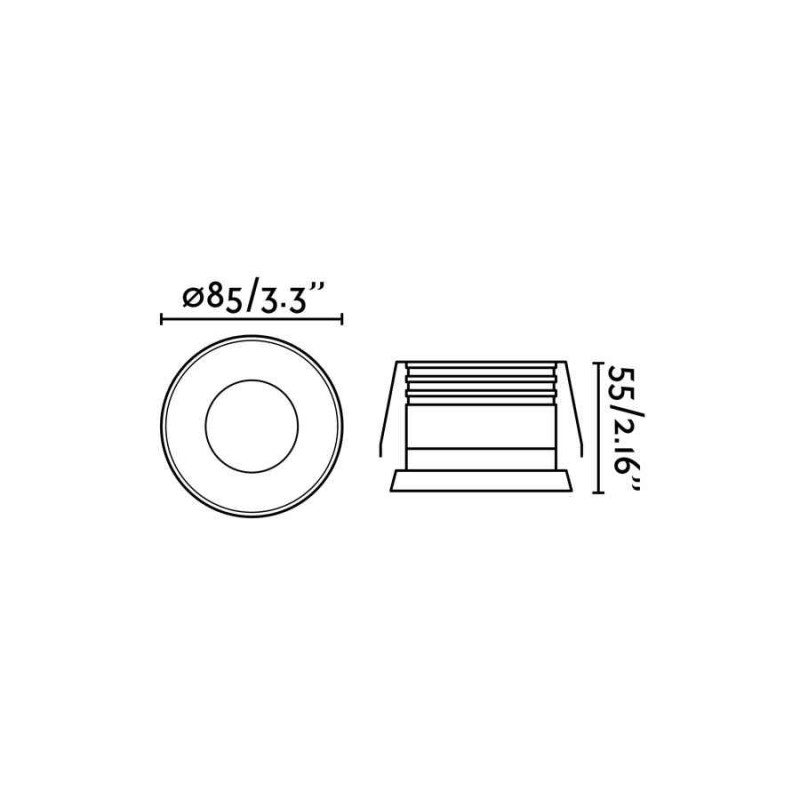 Точечный светильник Faro 43404 GAS White recessed lamp