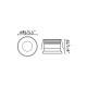 Точечный светильник Faro 43404 GAS White recessed lamp