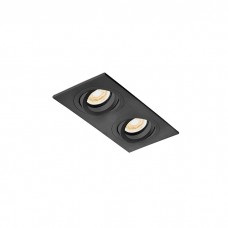 Точечный светильник Faro 43407 Radon R Black recessed orientable lamp
